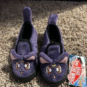VANS Sailor Moon Slip-On V LUNA purple Toddler SHOES VN0005VZ447 Size 4 TD NEW